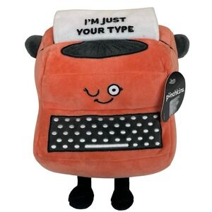 Punchkins Typewriter Plush Orange I'm‎ Just Your Type NWT Valentine's Day